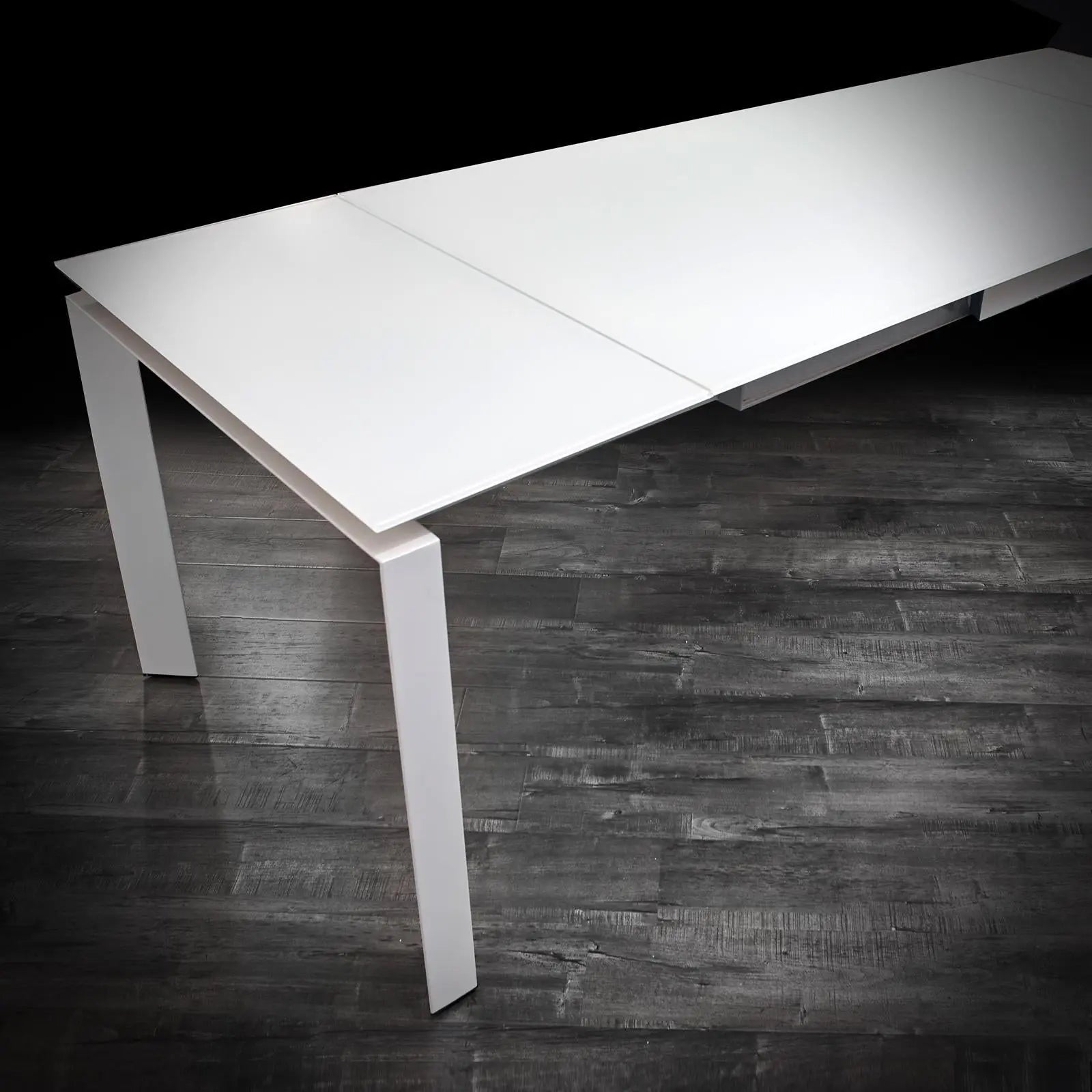 natalia white extension dining table