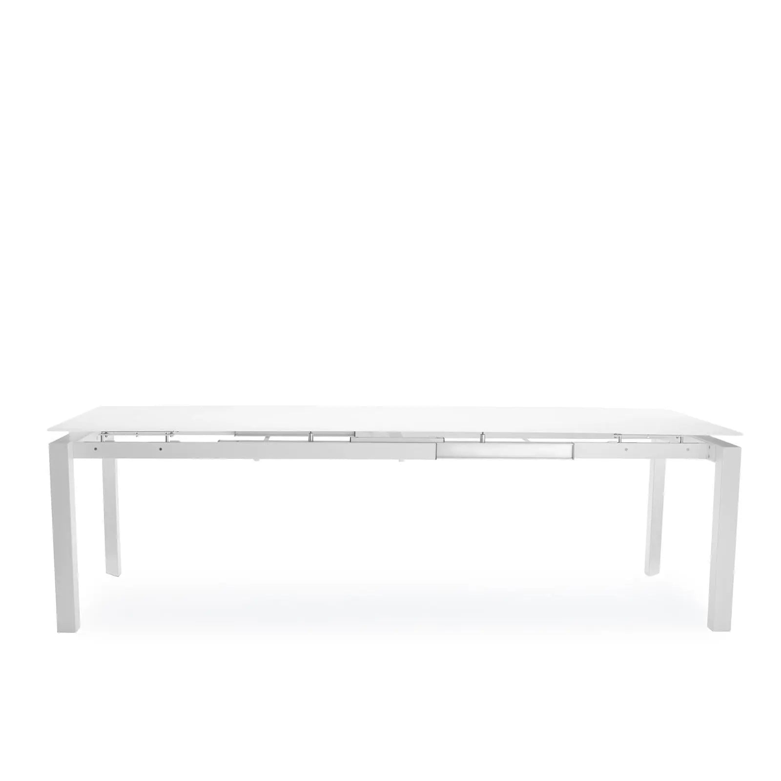 natalia white glass dining table