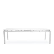 natalia white glass dining table