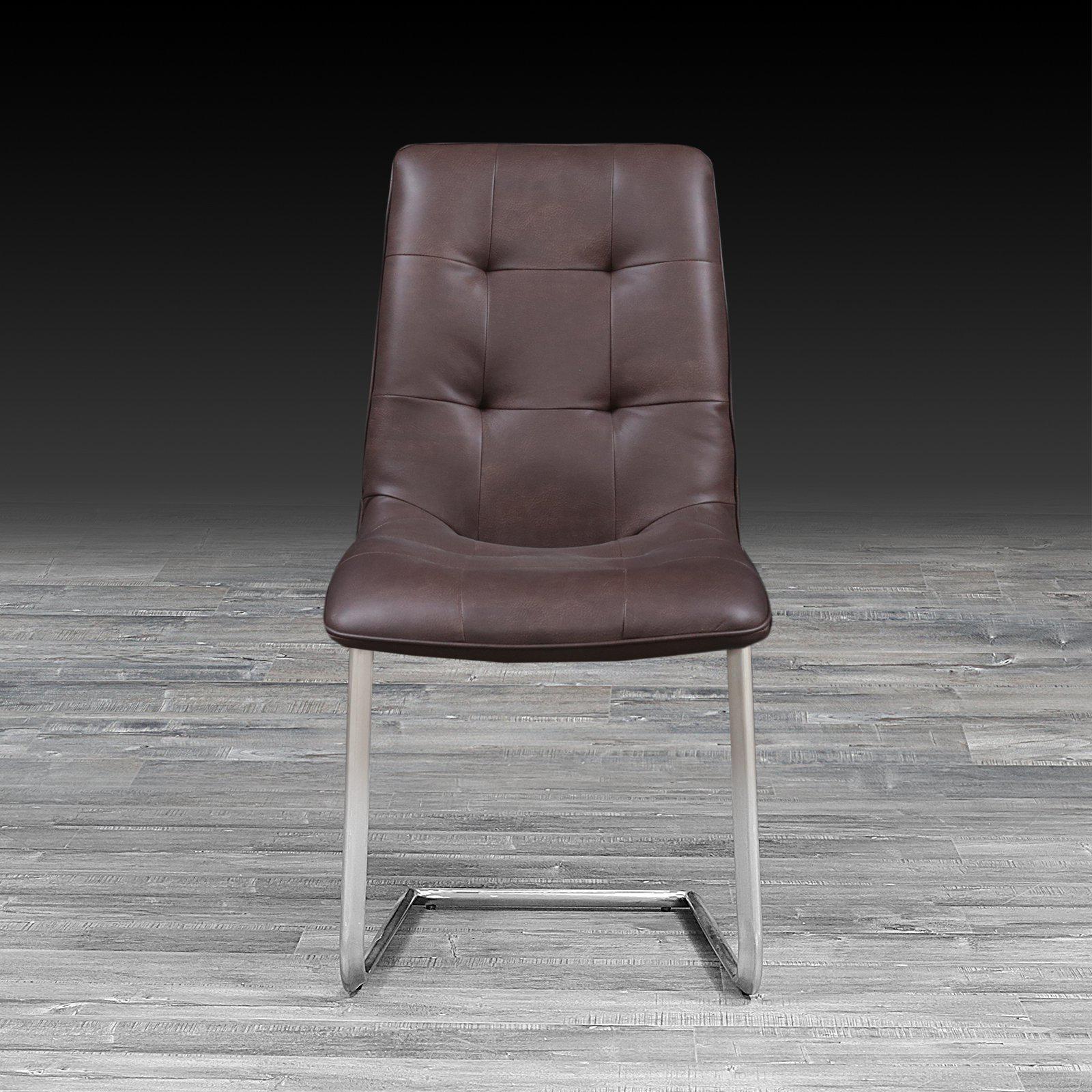 navi brown modern dining chair