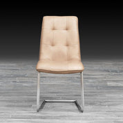 navi taupe modern dining chair