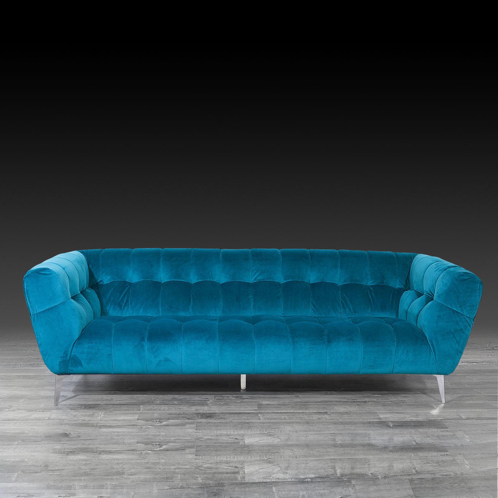 new vivien blue modern sofa set