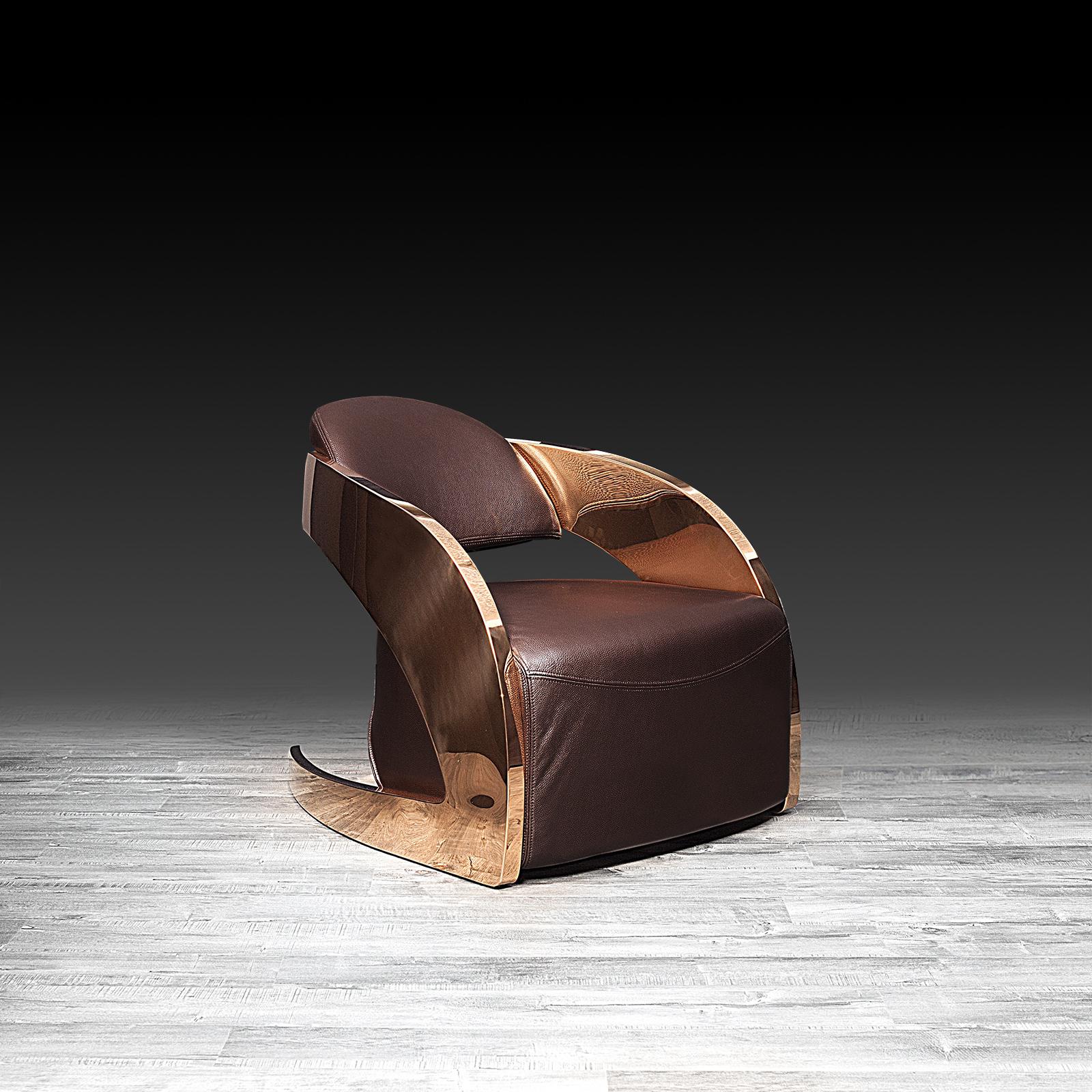 new zetta rg brown stylish accent chair