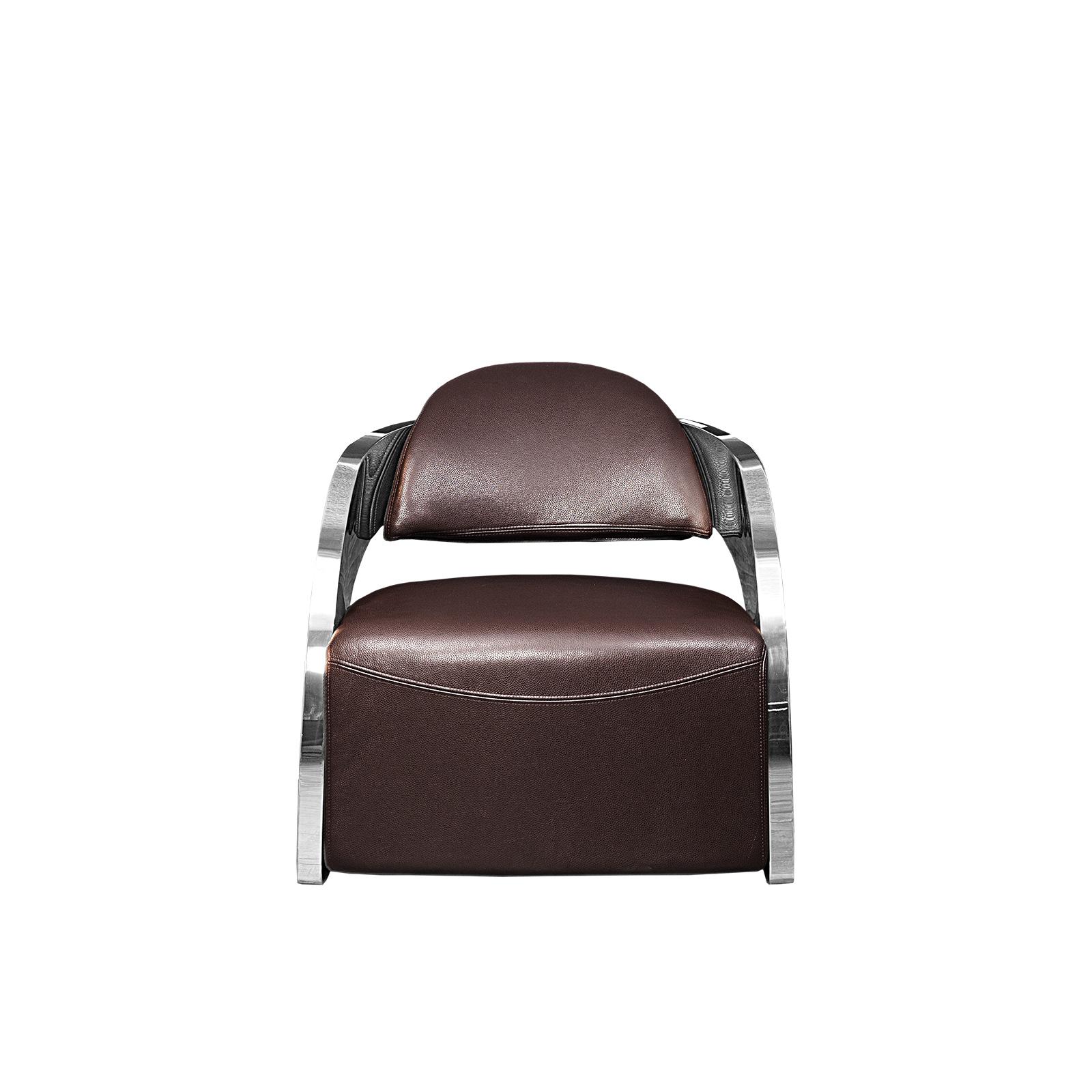 new zetta silver brown accent chair