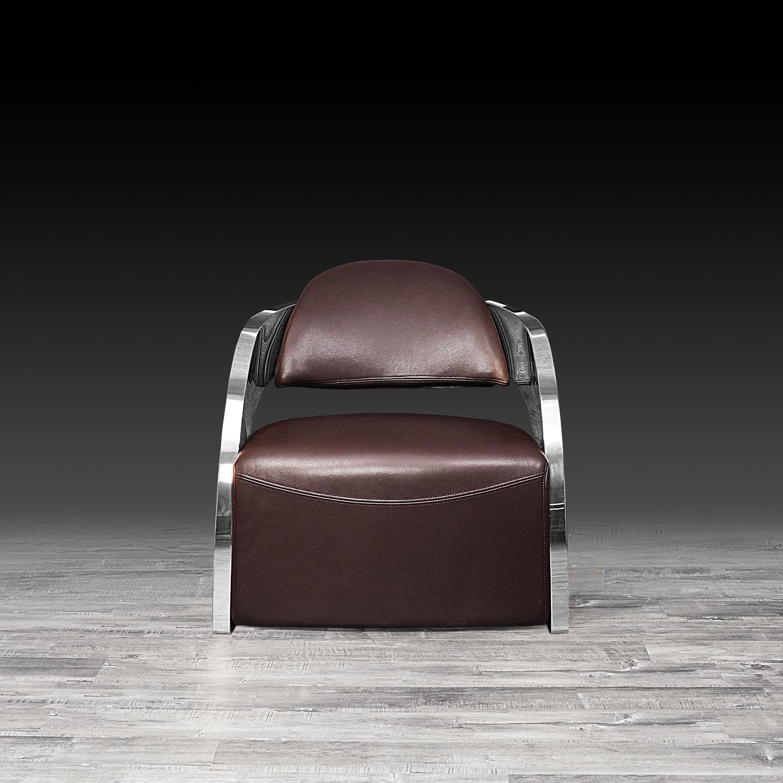 new zetta silver brown modern accent chair