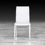 nicolas white modern dining chair