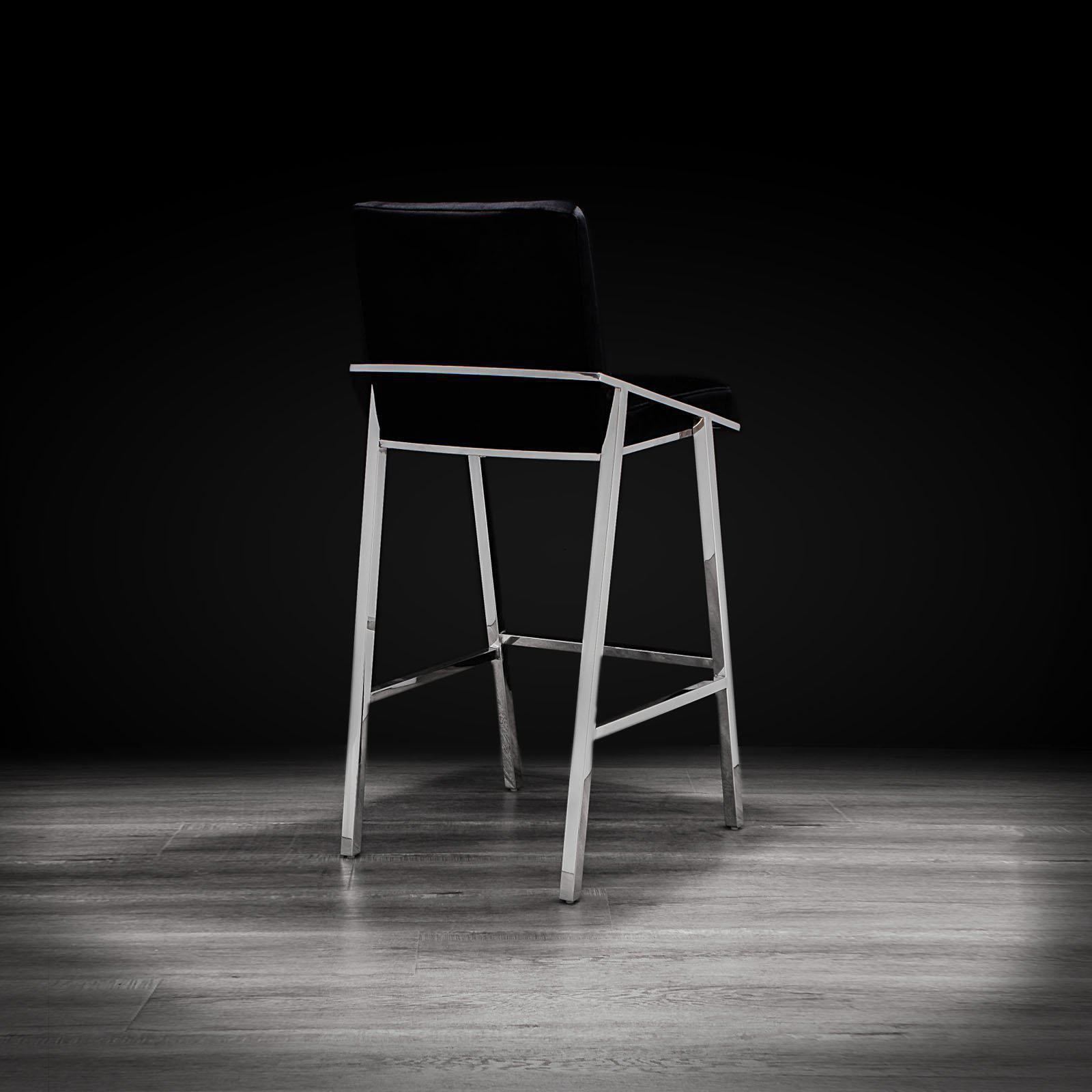 nolan black luxury bar stool