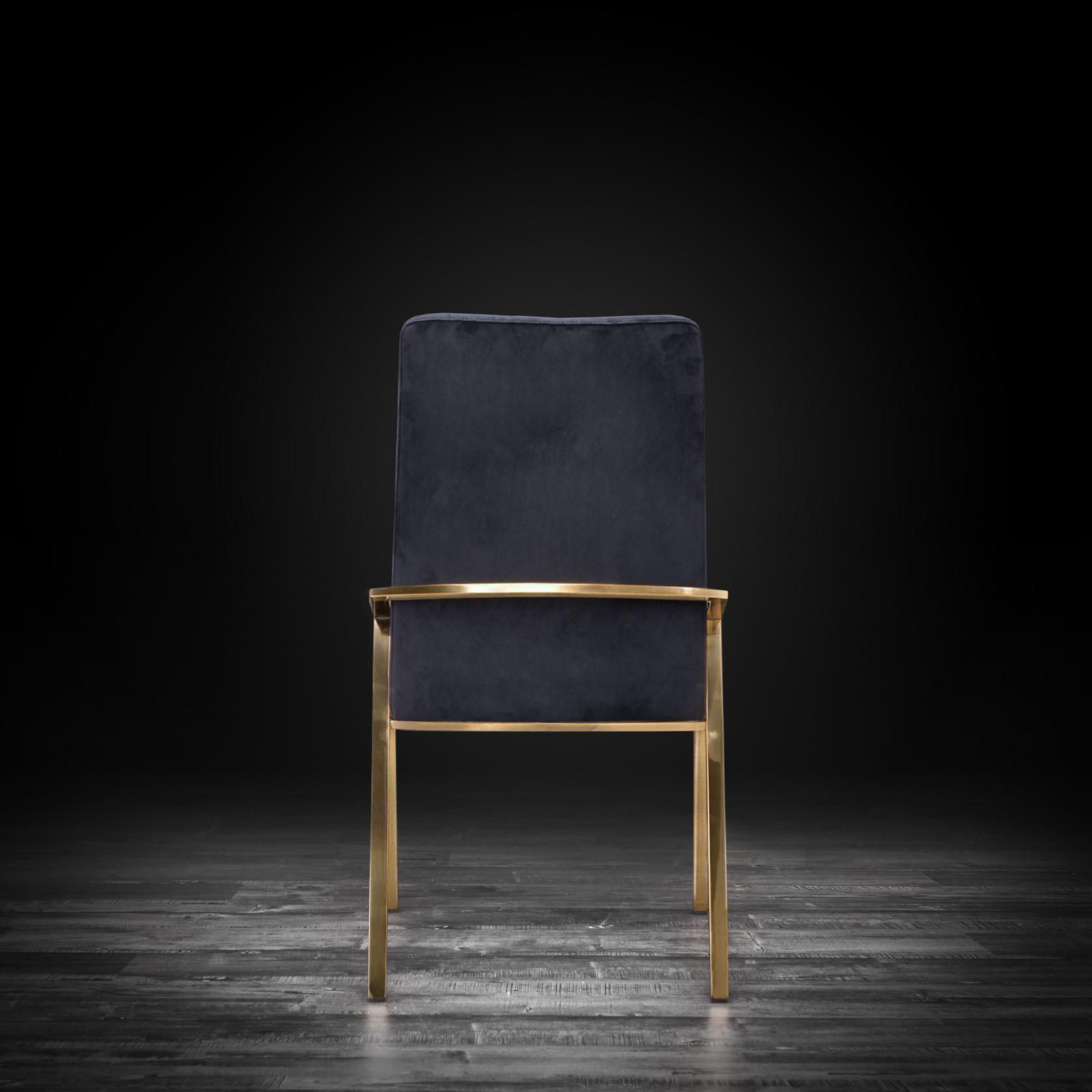 nolan chbr black luxury dining chair