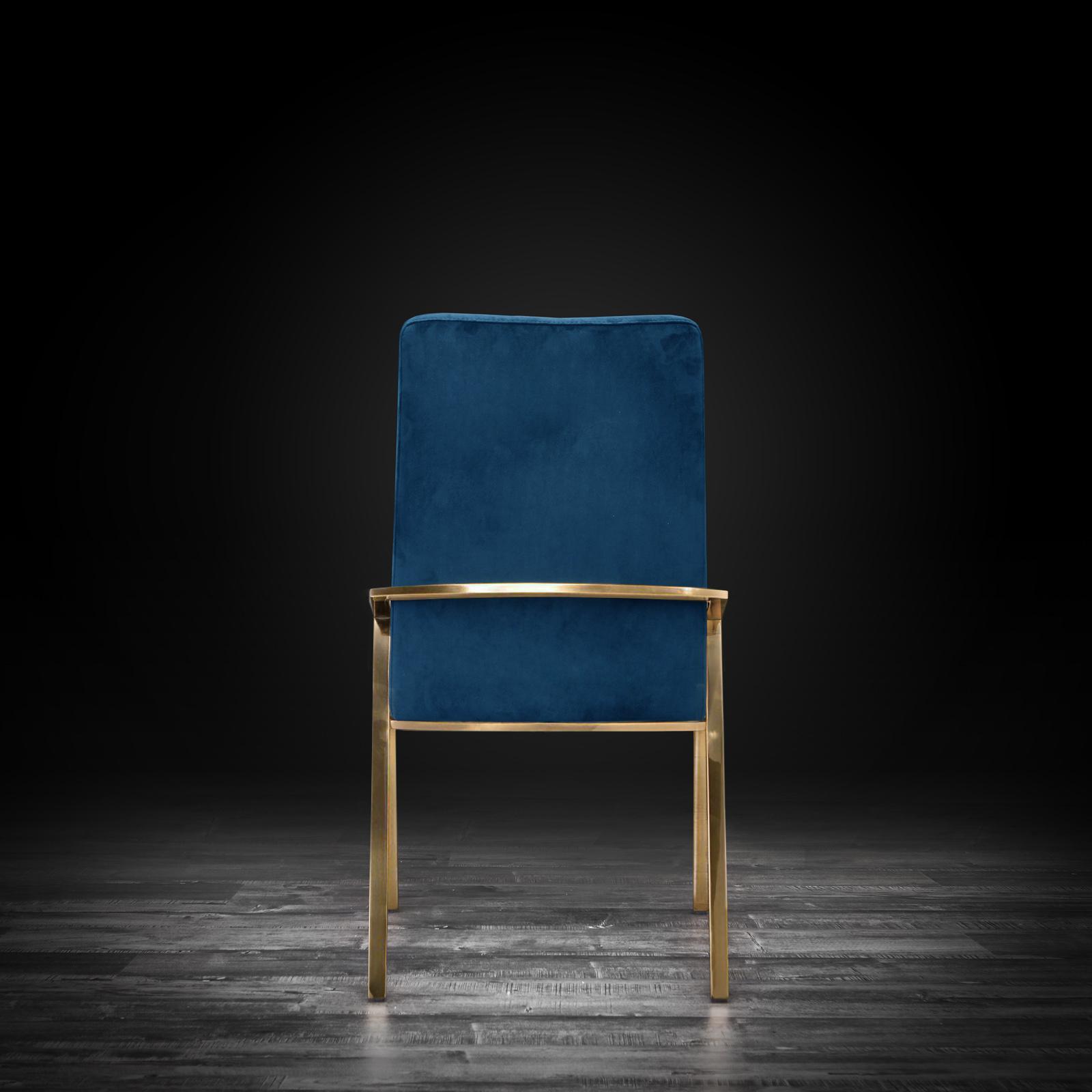 nolan chbr dark blue luxury dining chair