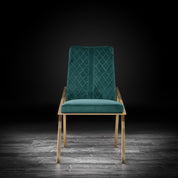 nolan chbr dark green modern dining chair