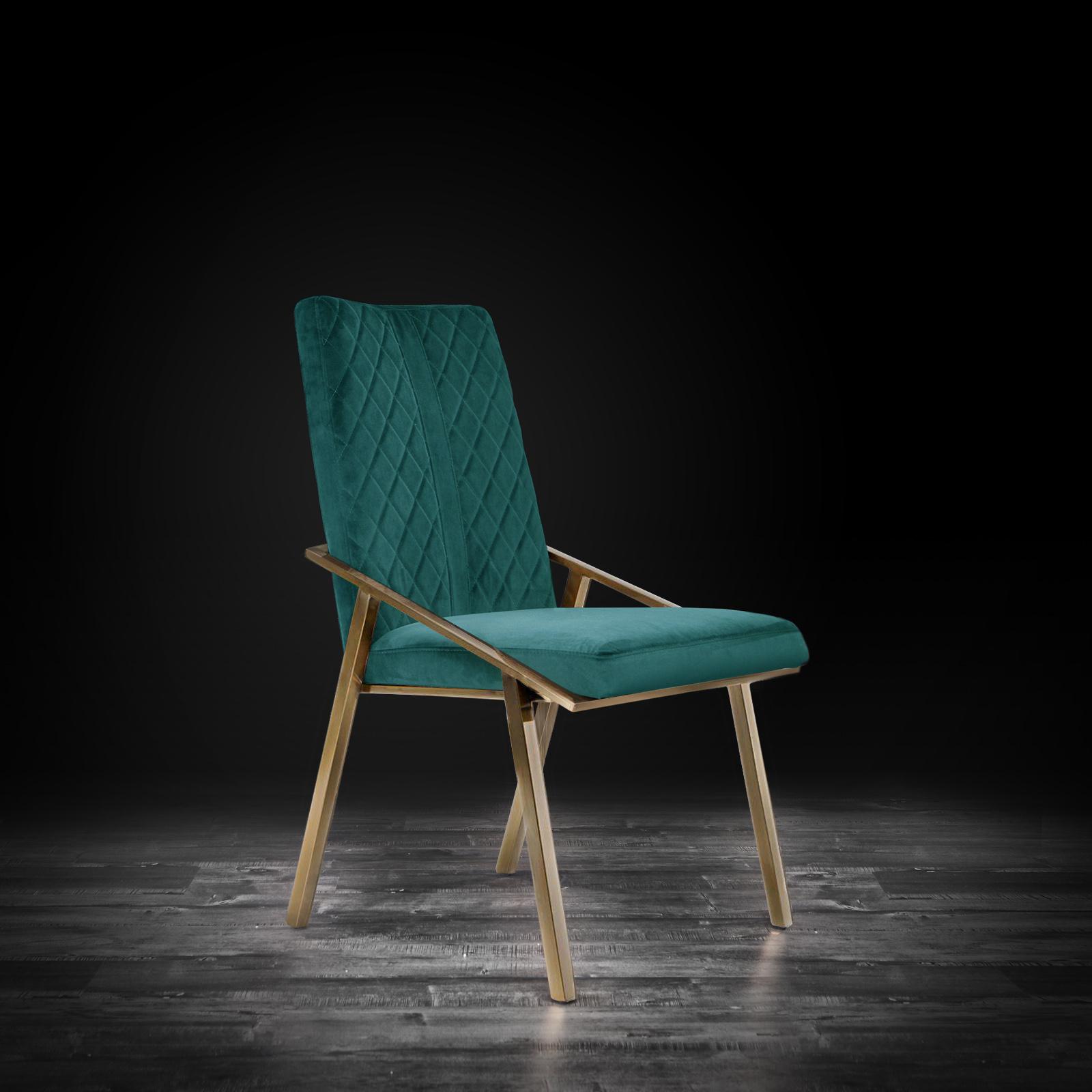 nolan chbr dark green stylish dining chair