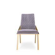 Nolan Champagne Gold Gray Dining Chair