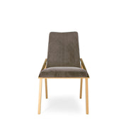 Nolan Champagne Gold Taupe Dining Chair