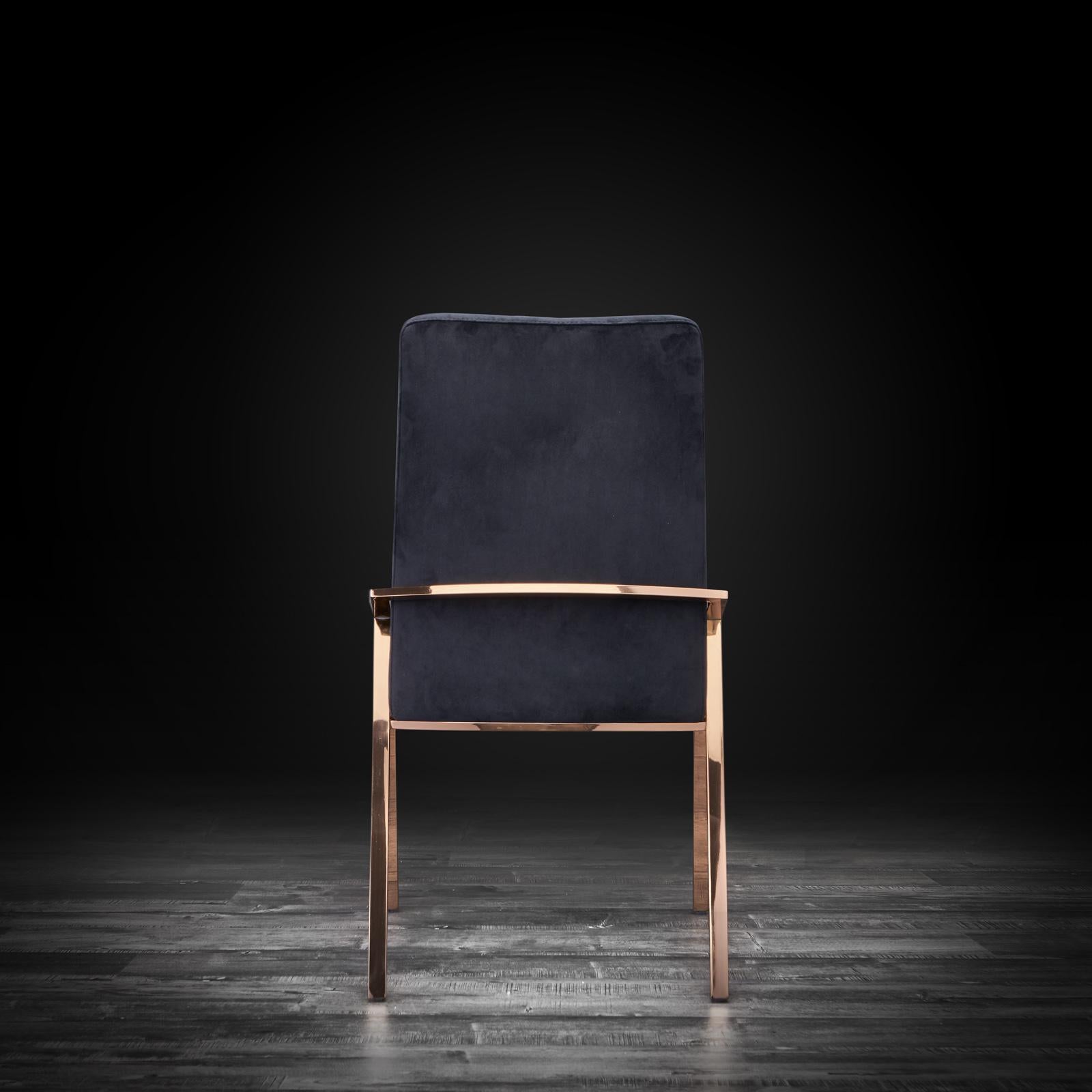 nolan rg black luxury dining chair