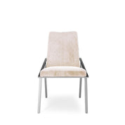 nolan silver beige dining chair