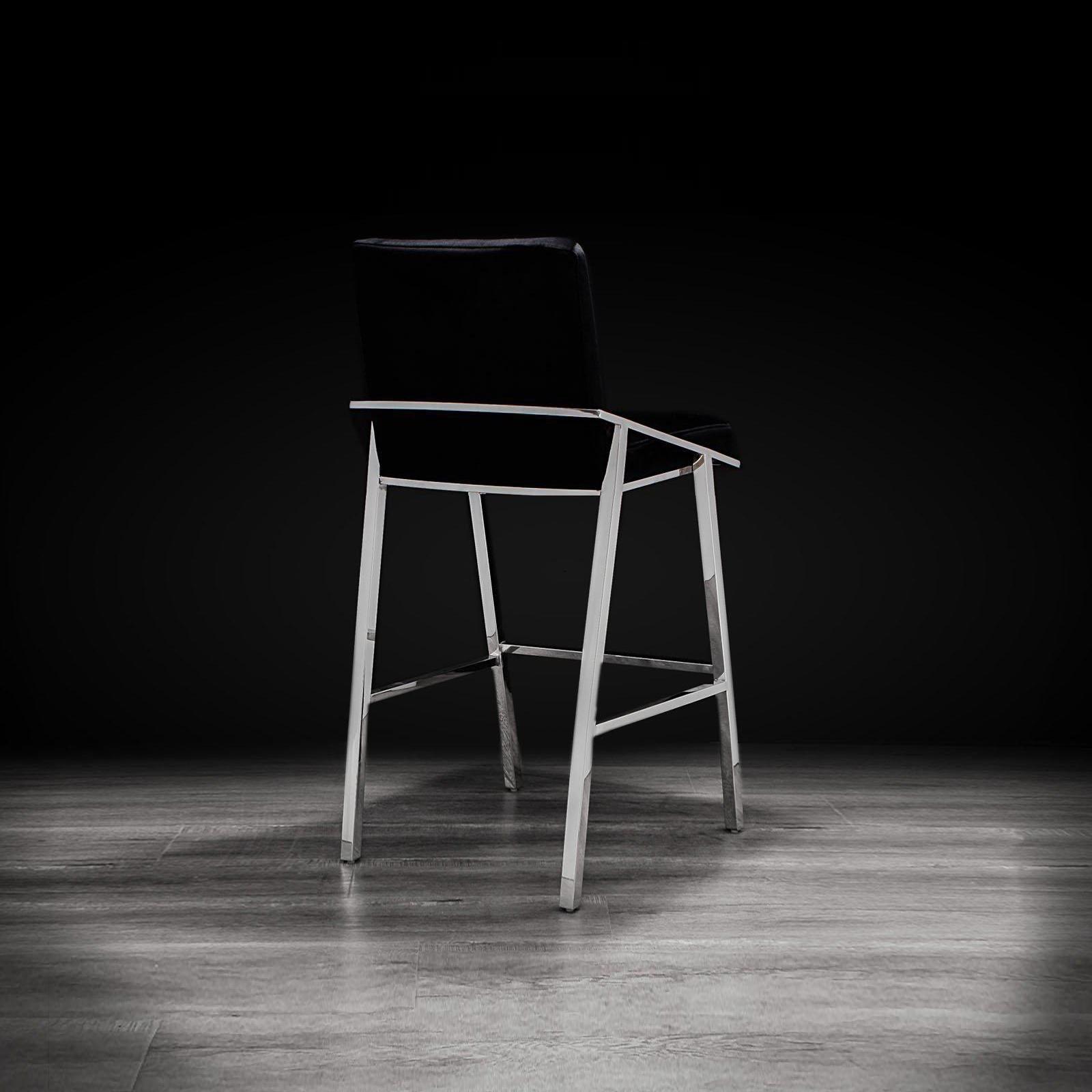 nolan silver black allamoda 1 counter stool