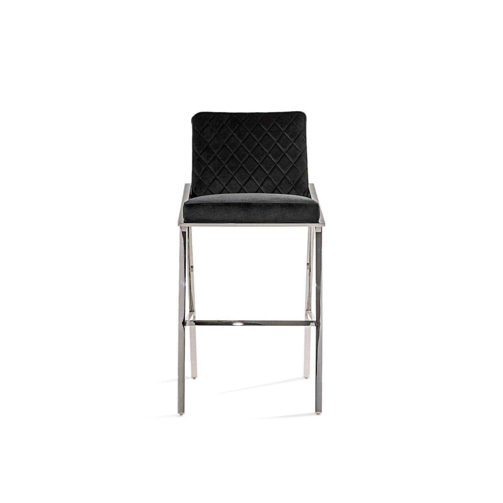 nolan silver black counter stool