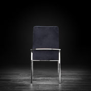 nolan silver black luxury dining chair