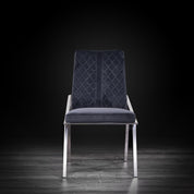 nolan silver black modern dining chair