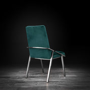 nolan silver dark green allamoda dining chair