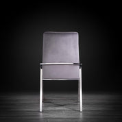 nolan silver gray luxury dining chair