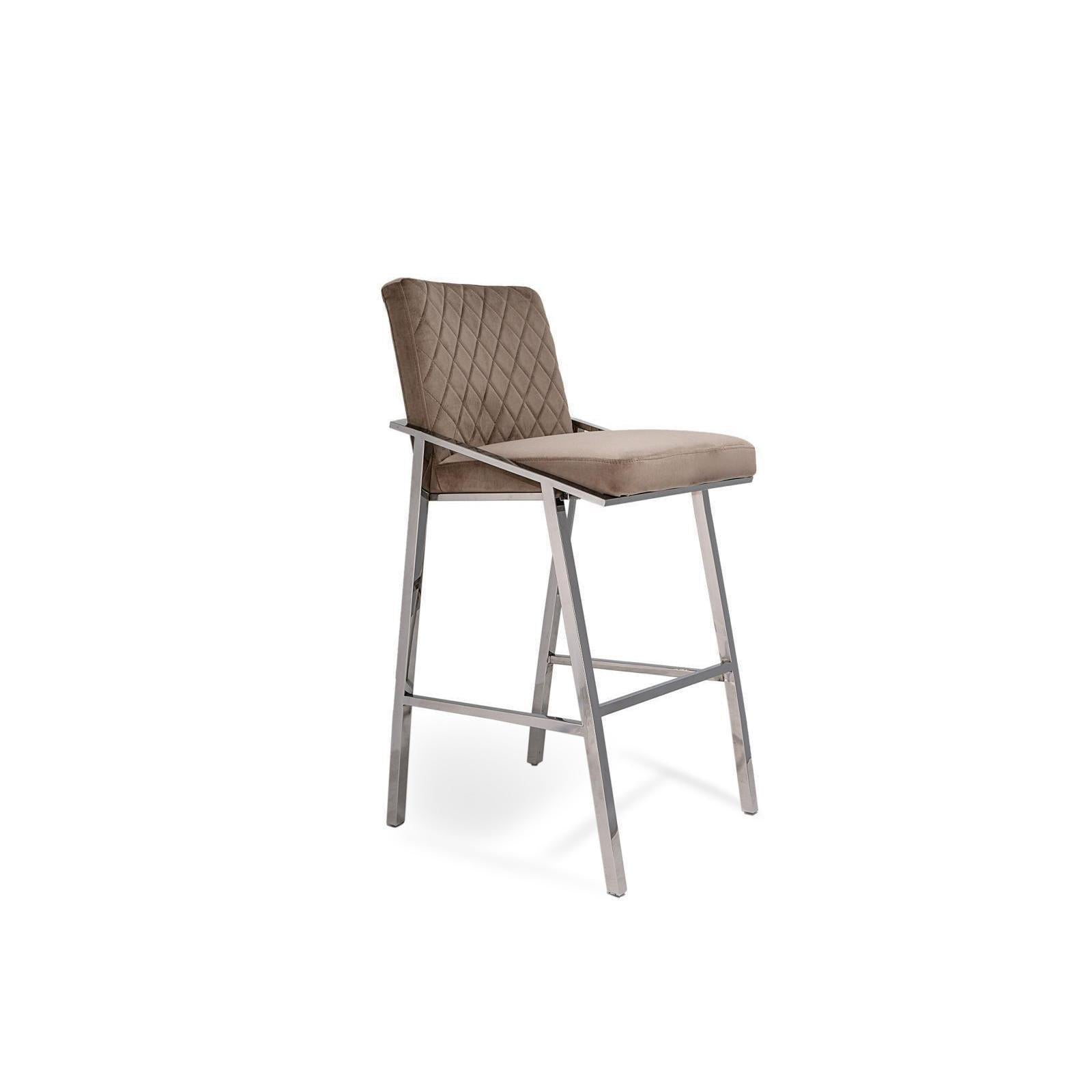 nolan silver taupe stylish 7 counter stool