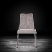 nolan ss taupe stylish dining chair