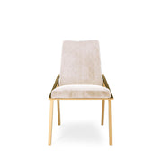 Nolan Titanium Gold Beige Dining Chair