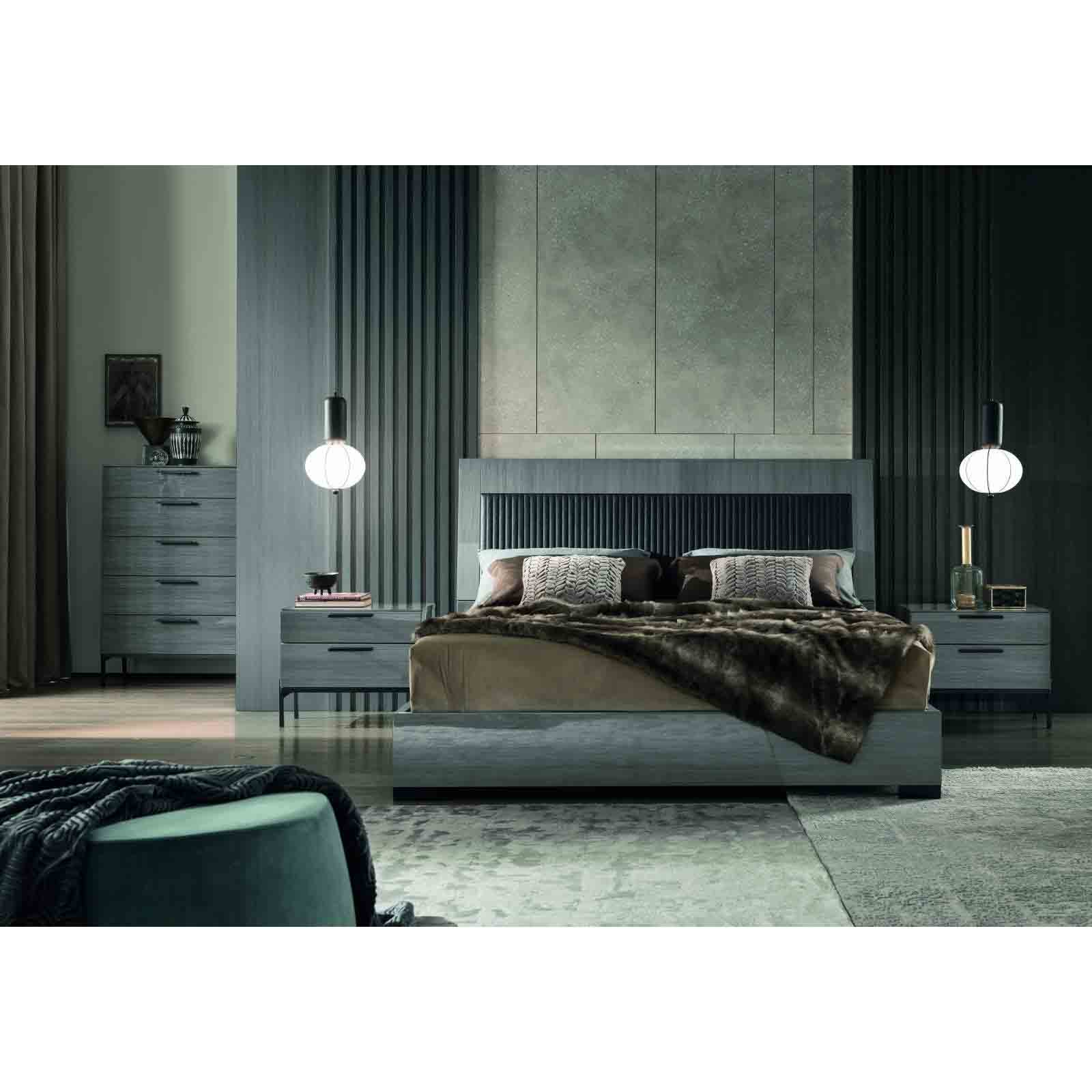 novecento queen modern bed