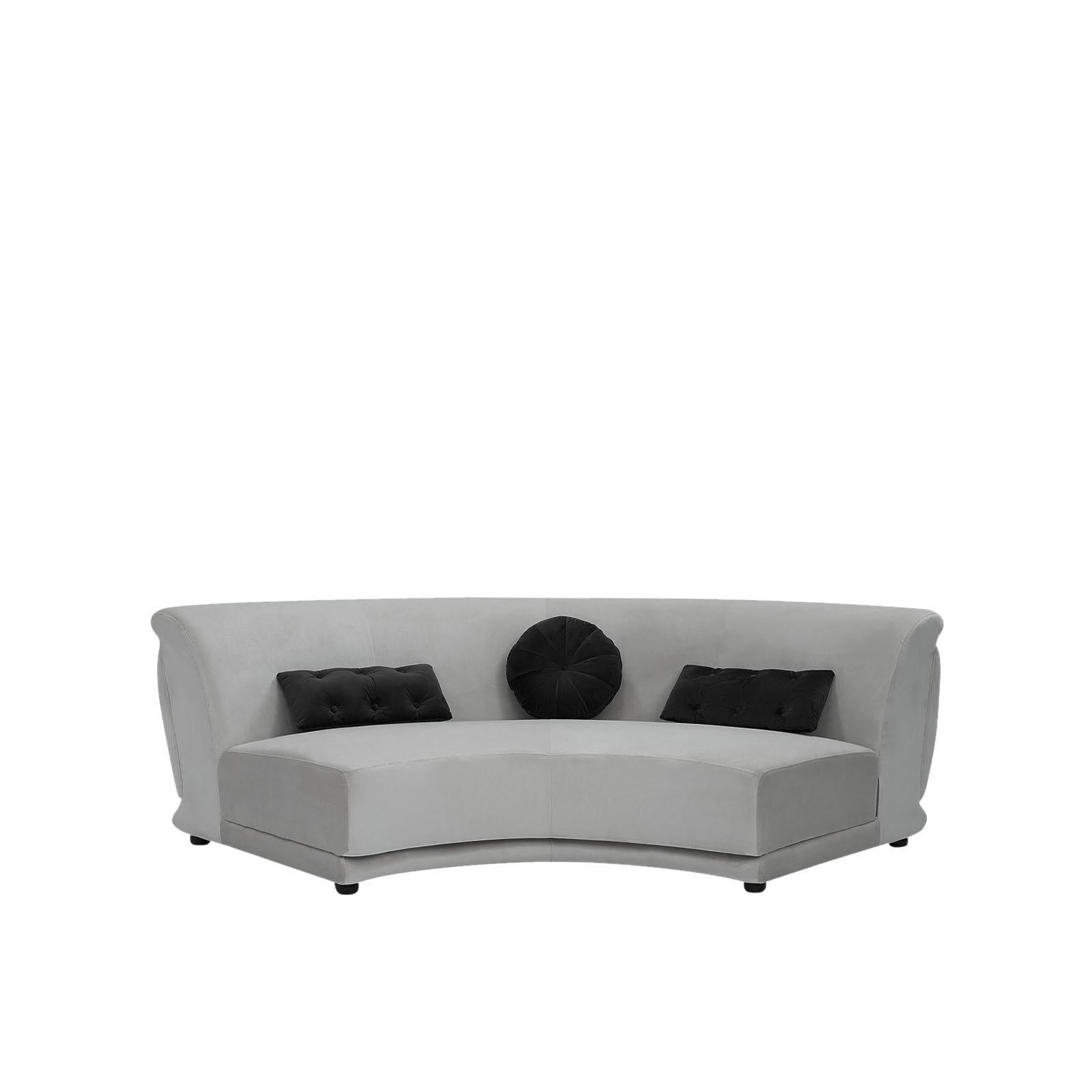 olivia light gray black luxury 7 sectional