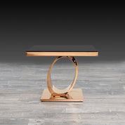 onyx glass rg modern end table