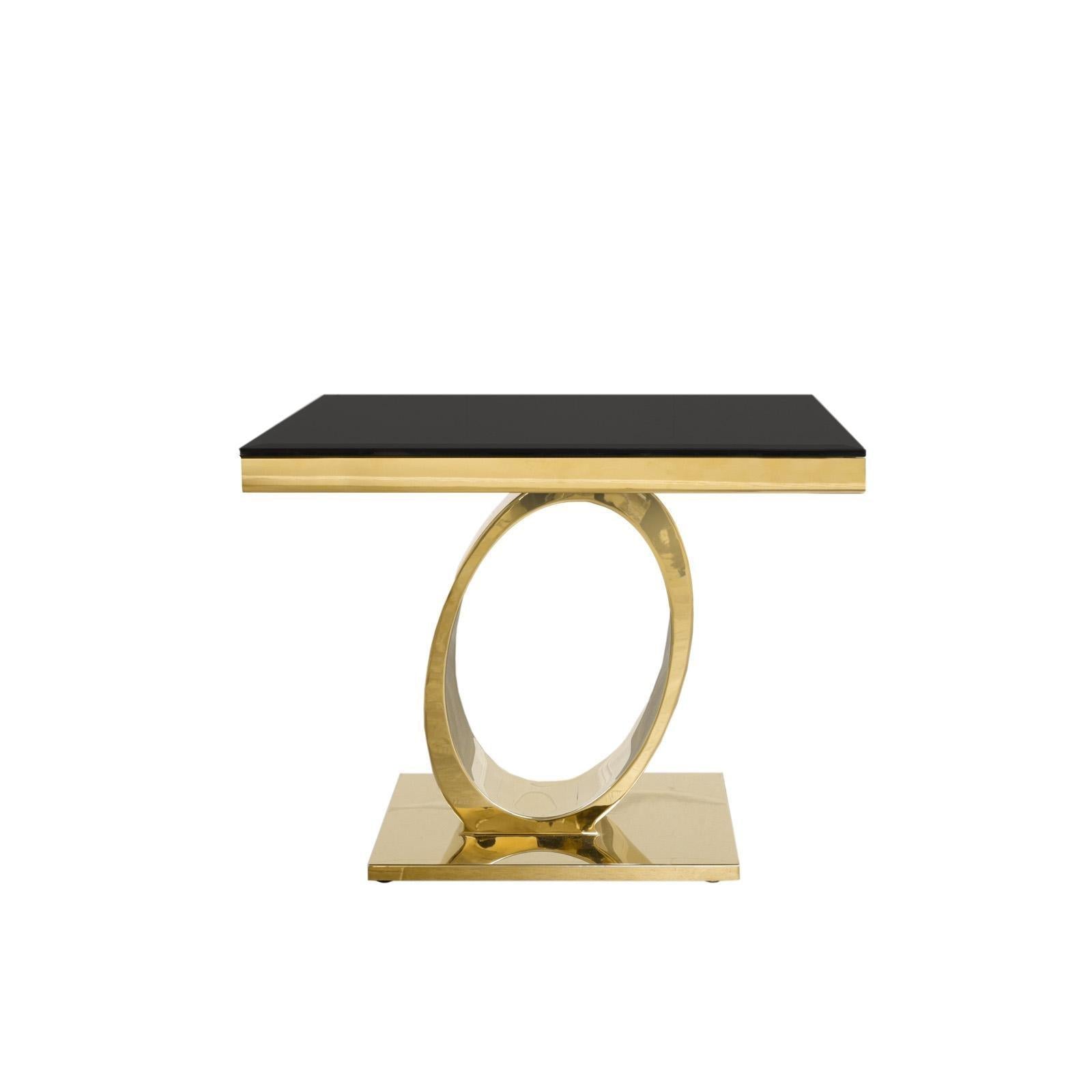 onyx glass tgss end table