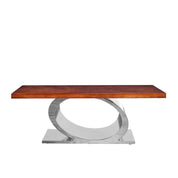 onyx maple silver coffee table