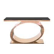 onyx rg glass console table