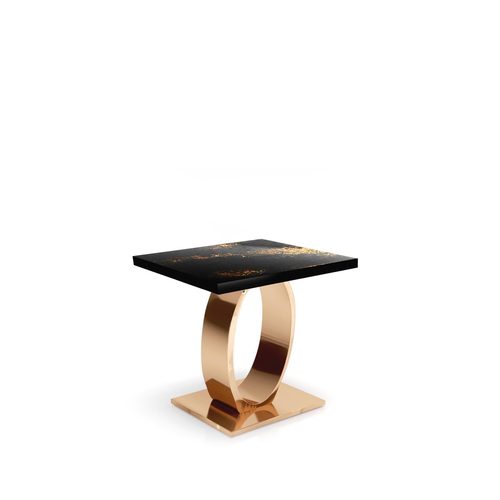 onyx rgss black art large end table