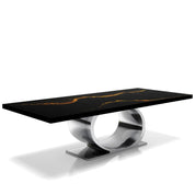 onyx silver black mountain large coffee table