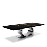 onyx silver black mountain small coffee table