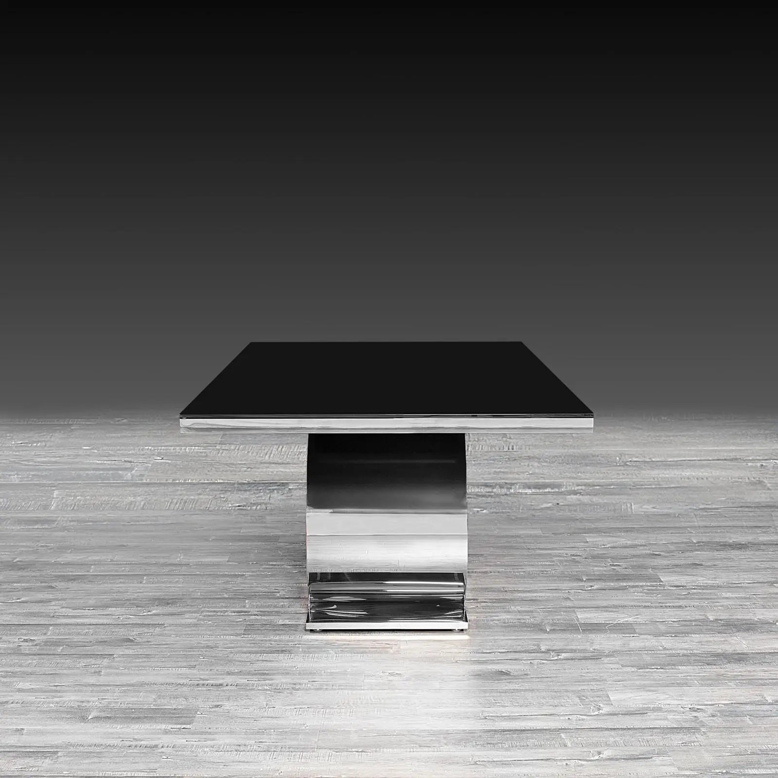 onyx silver glass allamoda dining table