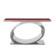 onyx silver maple console table