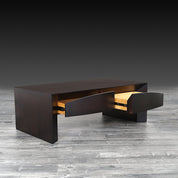 oscar rectangular wenge la coffee table