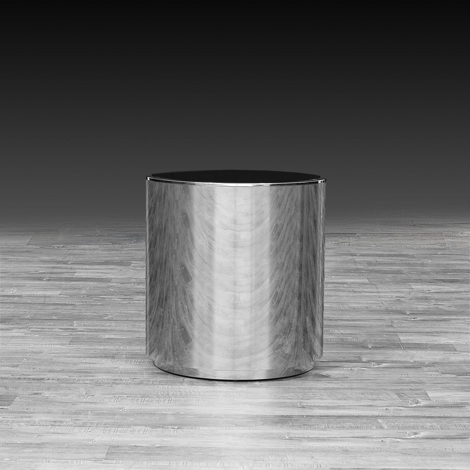 otello silver modern end table