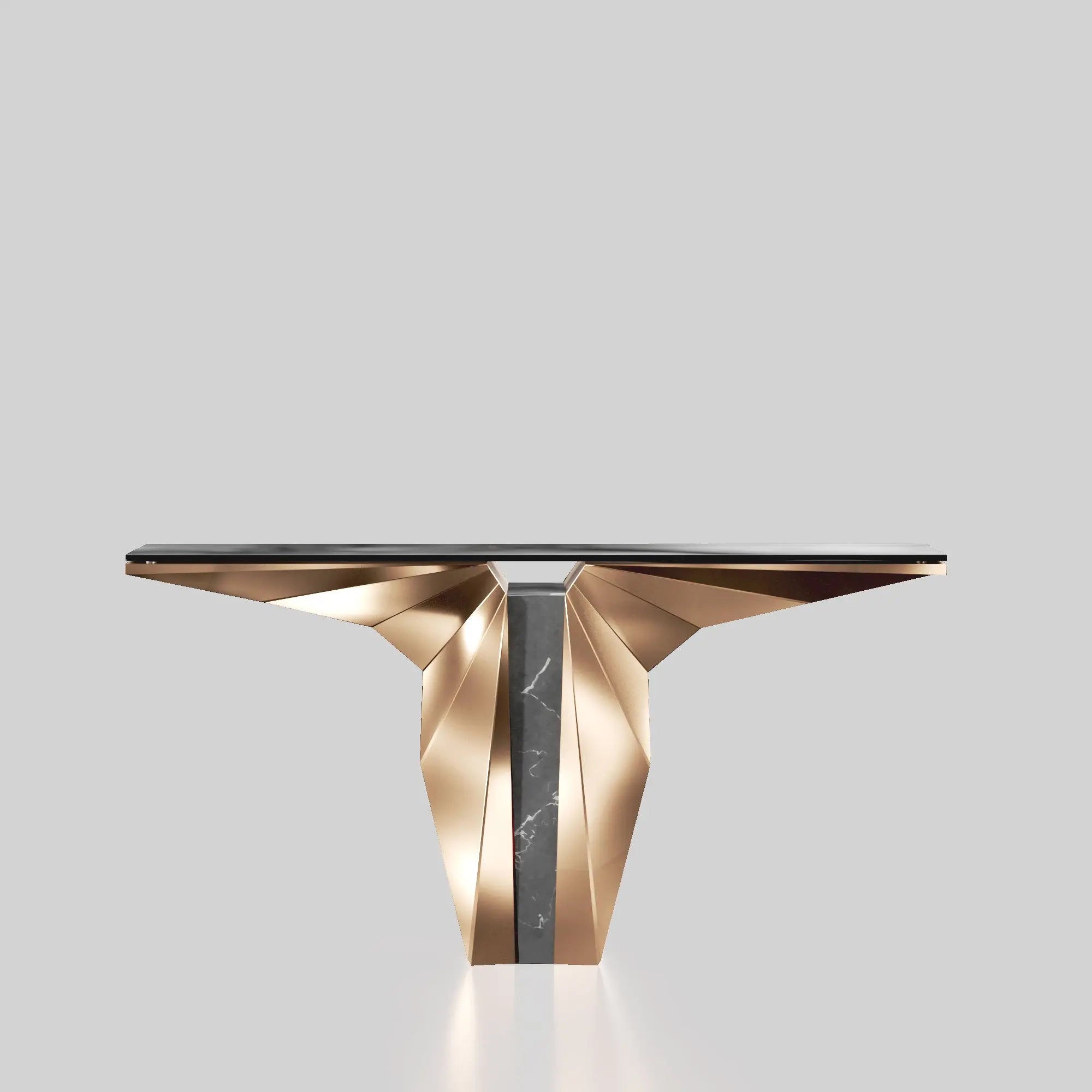 Palm Console Tables-Rose-Gold-AllaModa Furniture