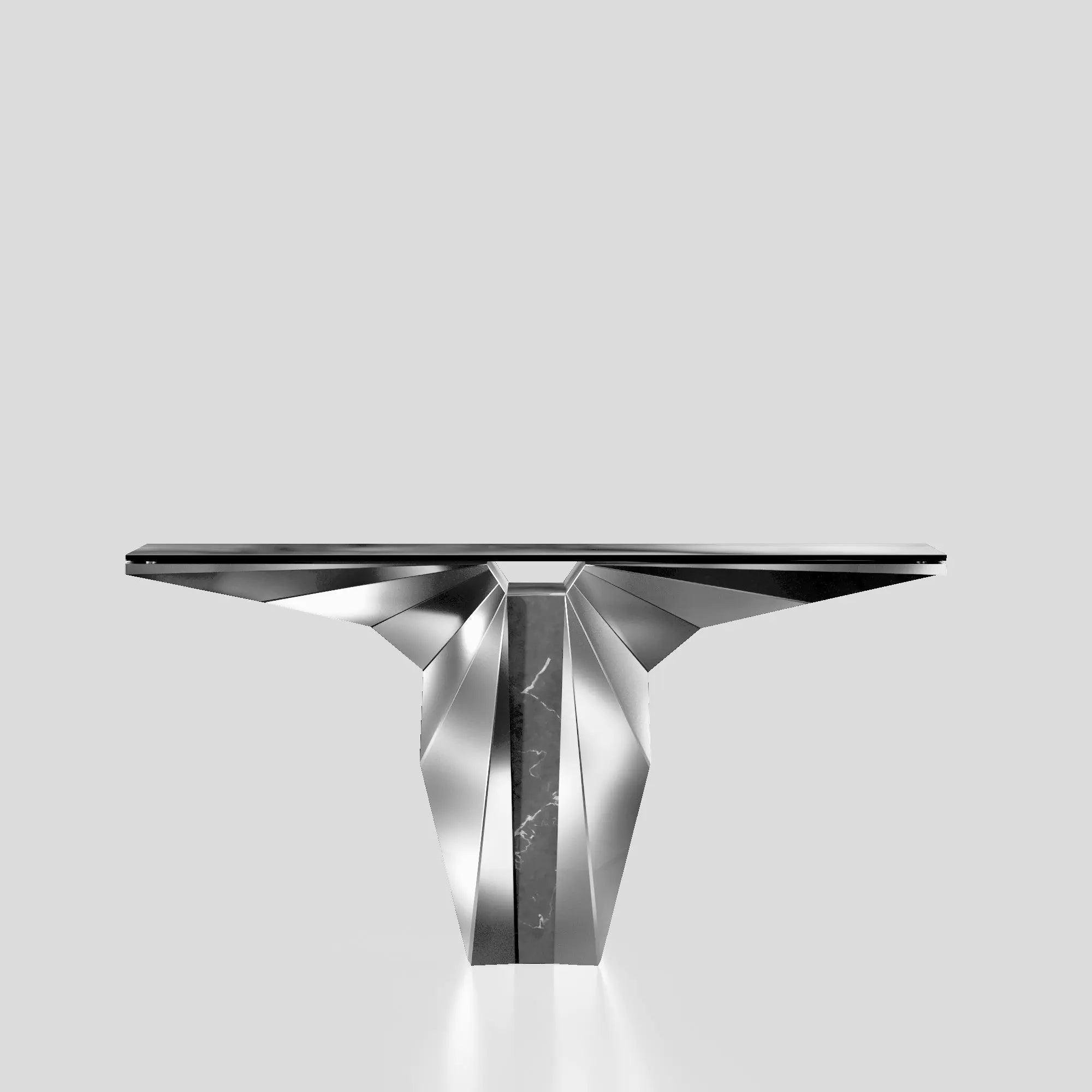 Palm Console Tables-Silver-AllaModa Furniture