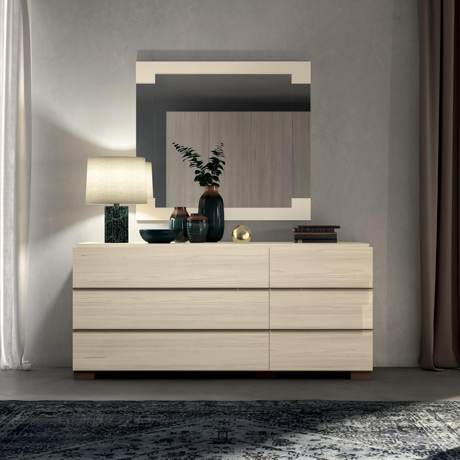 perla beige modern dresser