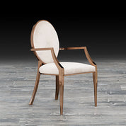 regina arm beige velvet arm stylish dining chair