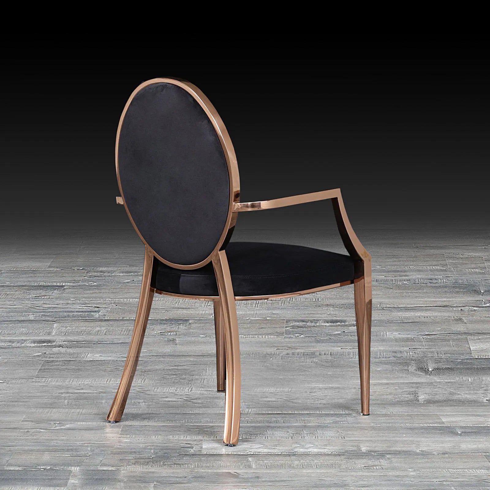 regina arm black la dining chair