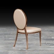 regina beige leather la dining chair