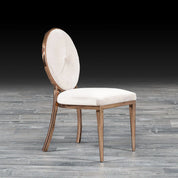 regina beige velvet stylish dining chair