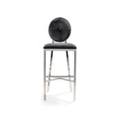 regina black bar stool