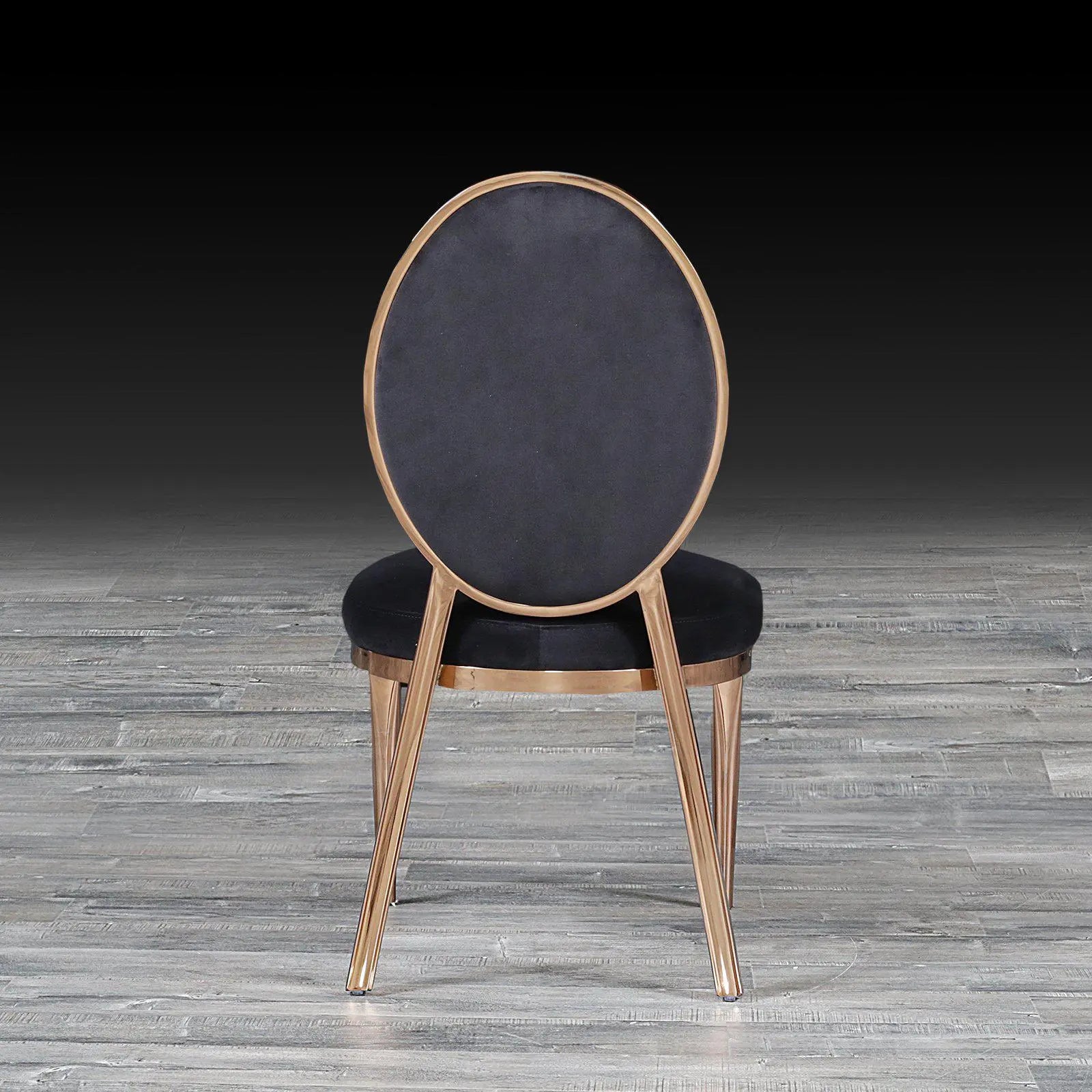 regina black luxury dining chair